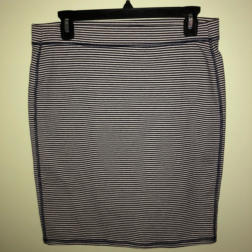 Striped Pencil Skirt